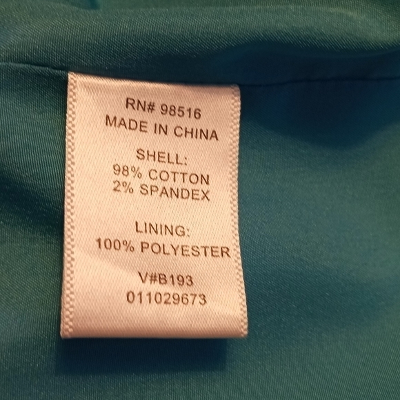 Coldwater Creek black white pattern button up lightweight jacket size 12 - Picture 8 of 9